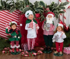 Byers' Choice - Elf With Gingerbread Caroler 11 Byers' Choice - Elf With Gingerbread Caroler -Holiday Supplies Byers Choice baking and cooking 20223223 3223W 3606 3607 72072.1648486239