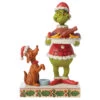 Jim Shore - Dr. Seuss - Grinch With Christmas Dinner Figurine -Holiday Supplies Jim Shore Dr. Suess Grinch With Christmas Dinner Figurine 35804.1682969679