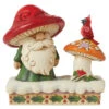 Jim Shore - Heartwood Creek - Santa Gnome By Mushroom And Bird Figurine -Holiday Supplies Jim Shore Heartwood Creek Santa Gnome By Mushroom And Bird Figurine 11268.1681410719