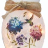 Stony Creek - Jar Shaped Decorative Light - Hand-Painted Hummingbird Ans A Blue Flower -Holiday Supplies LAL02801 11716.1645198628