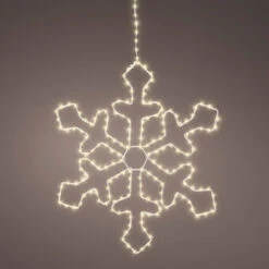 Lumineo 220 LED Warm White Metal Frame Snowflake 7 Lumineo 220 LED Warm White Metal Frame Snowflake -Holiday Supplies Lumineo 220 LED Warm White Metal Frame Snowflake 2 46420.1694702503