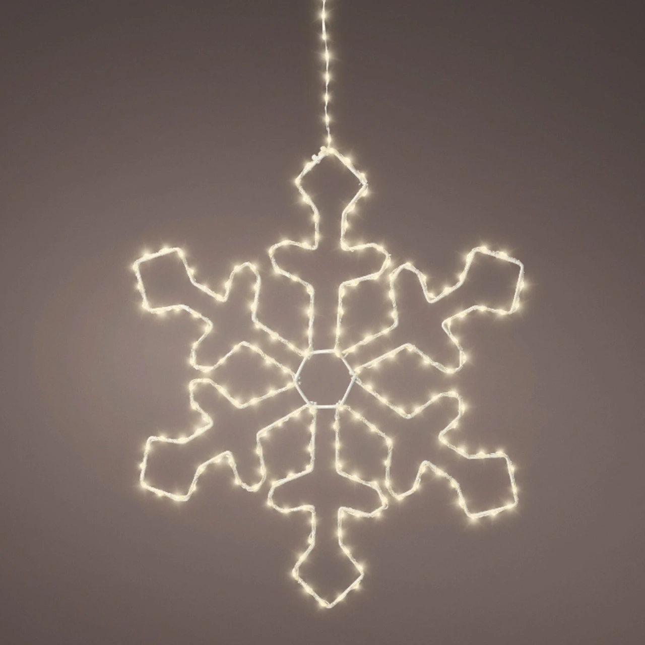 Lumineo 220 LED Warm White Metal Frame Snowflake 5 Lumineo 220 LED Warm White Metal Frame Snowflake - Image 3