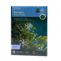 Lumineo 648 LED Cool White Silver Snowflake Lights