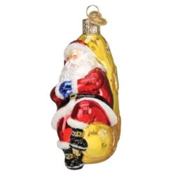 Moonlight Santa Ornament 7 Moonlight Santa Ornament -Holiday Supplies Moonlight Santa Ornament side 48100.1679679942