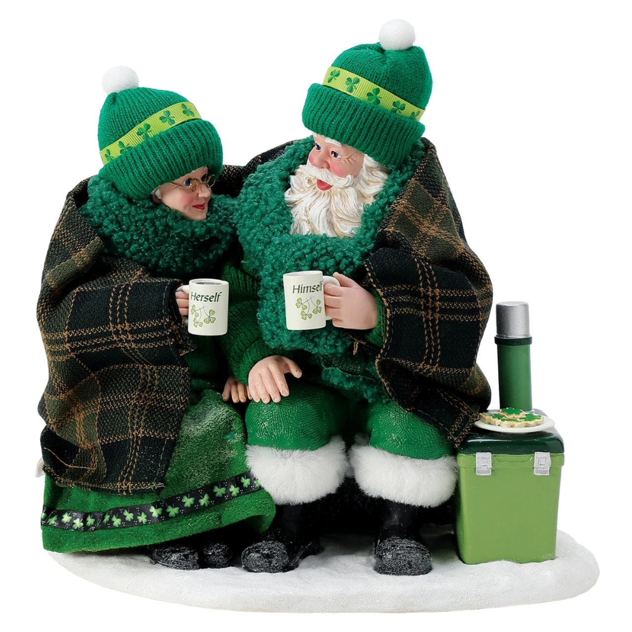 Possible Dreams Celtic Mr And Mrs Santa Clothtique Figurine 3 Possible Dreams Celtic Mr And Mrs Santa Clothtique Figurine