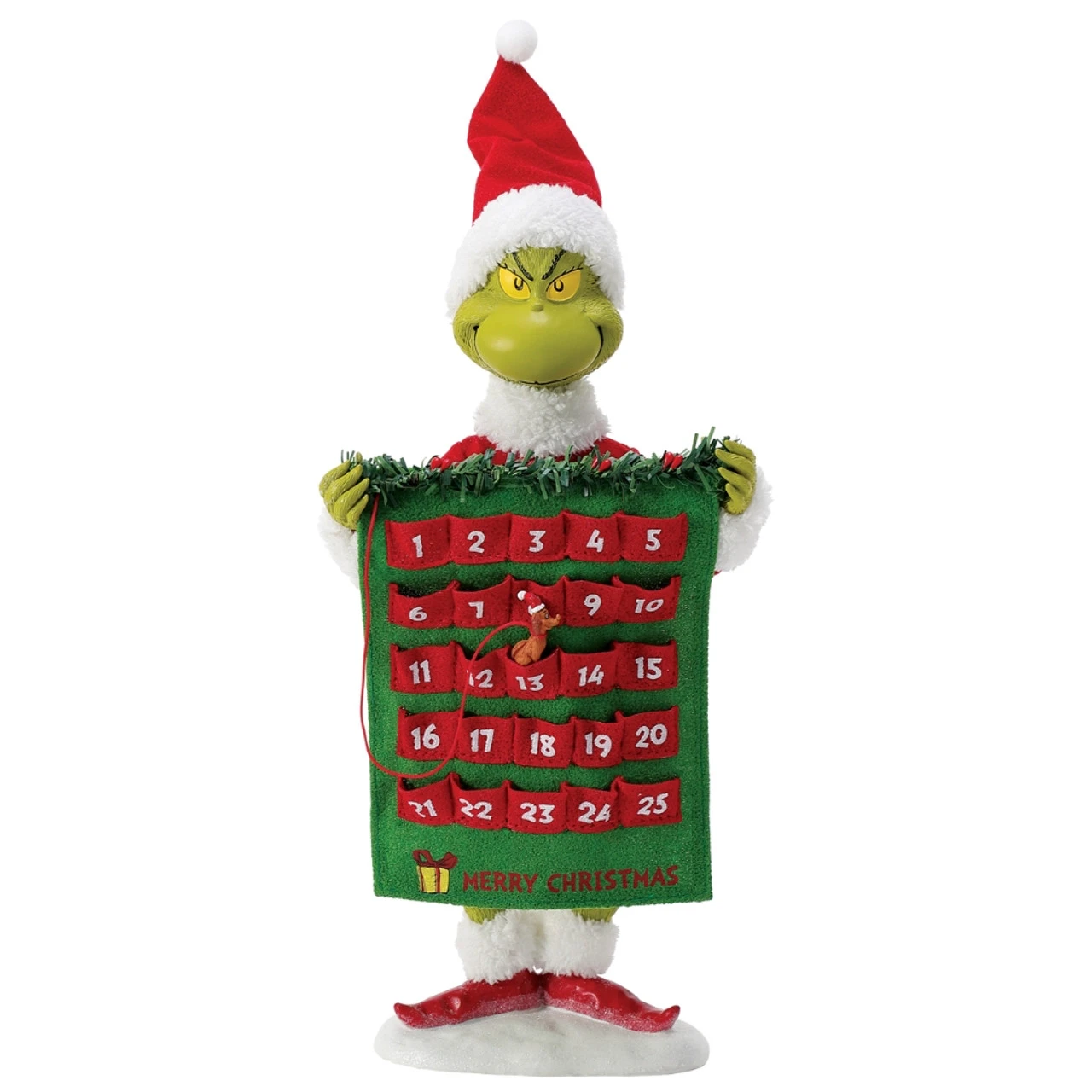Possible Dreams Grinch Countdown Calendar Clothtique Figurine 3 Possible Dreams Grinch Countdown Calendar Clothtique Figurine