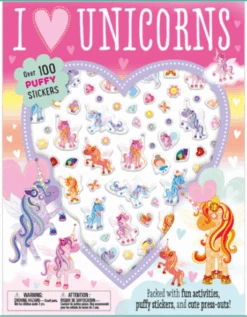 Unicorns Puffy Stickers