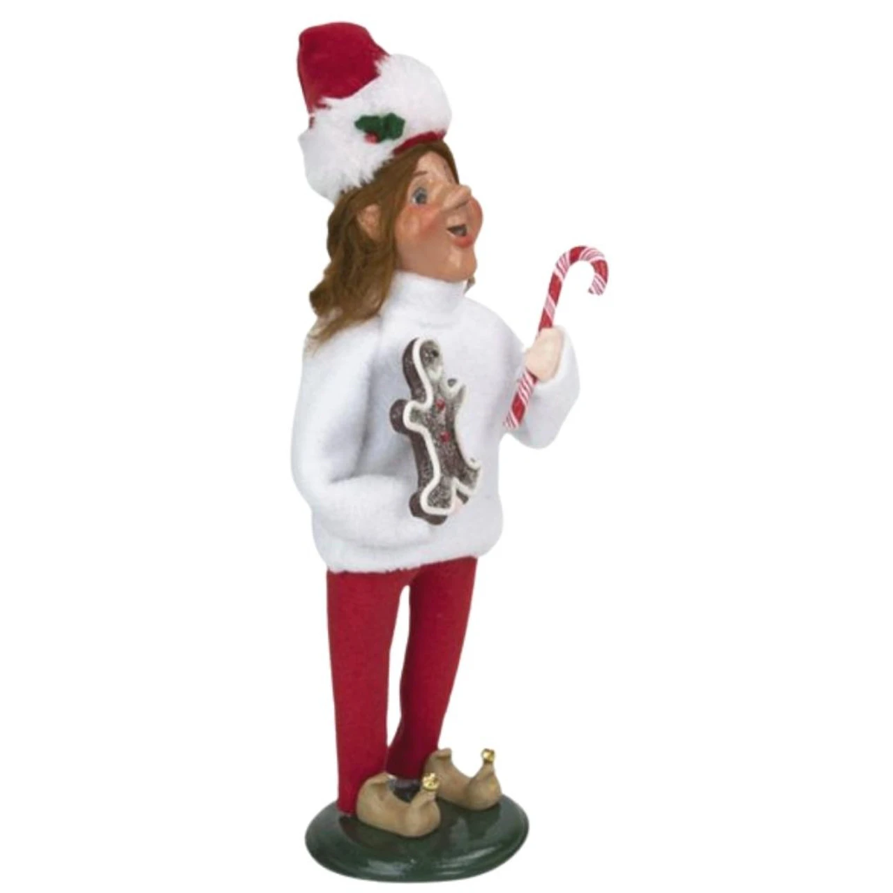 Byers' Choice - Elf With Gingerbread Caroler 4 Byers' Choice - Elf With Gingerbread Caroler - Image 2