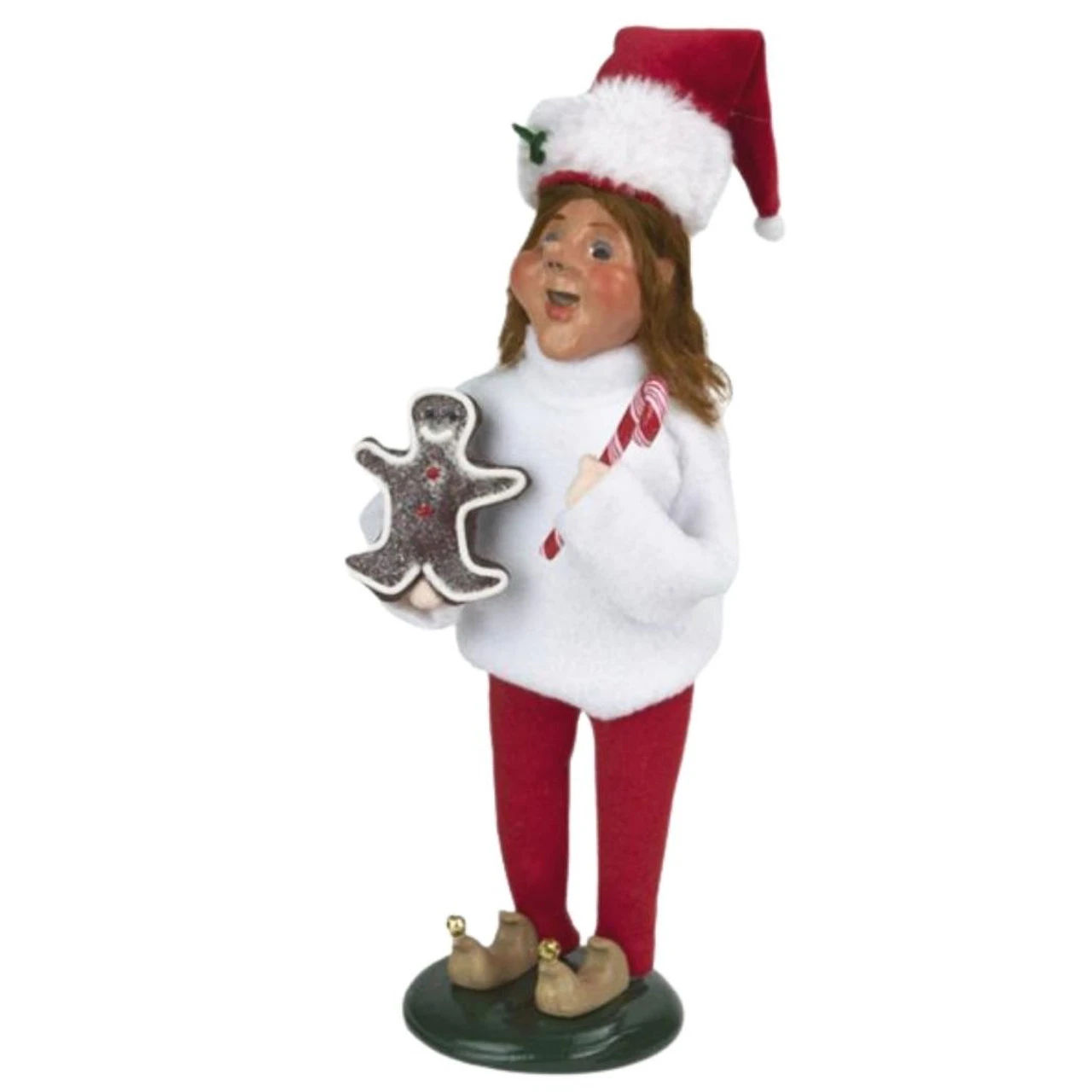 Byers' Choice - Elf With Gingerbread Caroler 5 Byers' Choice - Elf With Gingerbread Caroler - Image 3