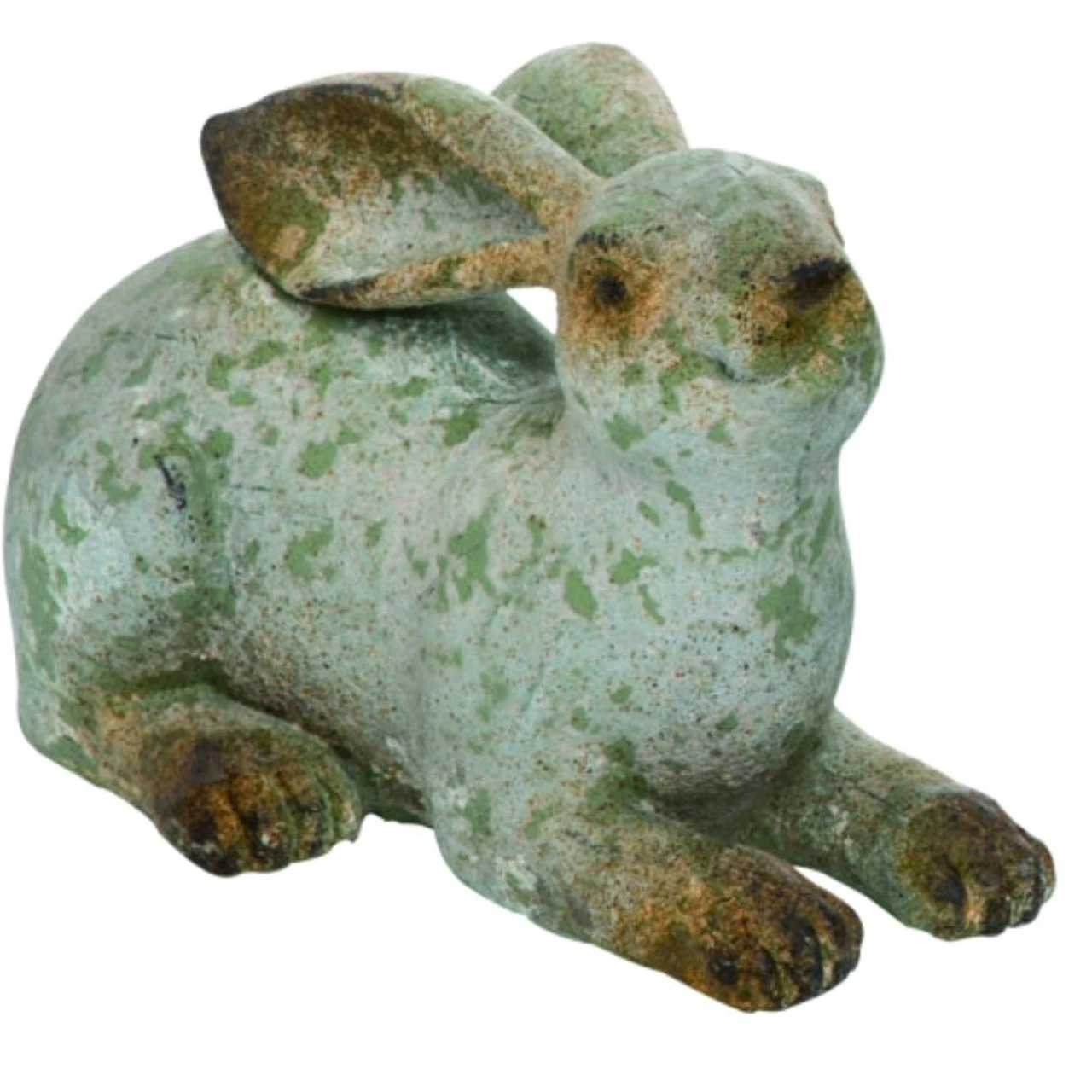 Rustic Garden Bunny Sitting Down Spring Decor 3 Rustic Garden Bunny Sitting Down Spring Decor