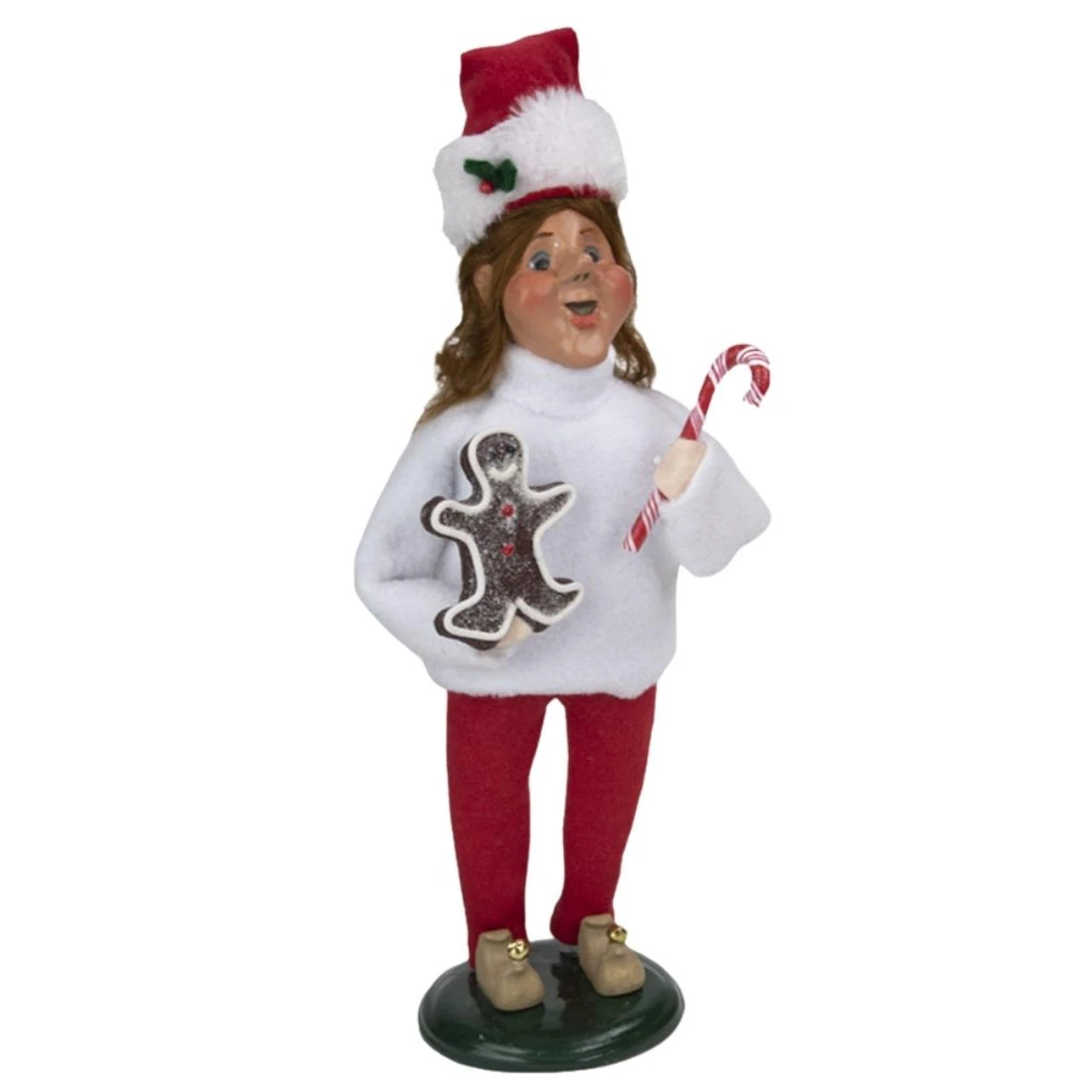 Byers' Choice - Elf With Gingerbread Caroler 3 Byers' Choice - Elf With Gingerbread Caroler