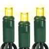 50 LED 5MM Wide Angle Yellow Lights Green Wire 1 50 LED 5MM Wide Angle Yellow Lights Green Wire -Holiday Supplies YELLOW1 40135.1636728111