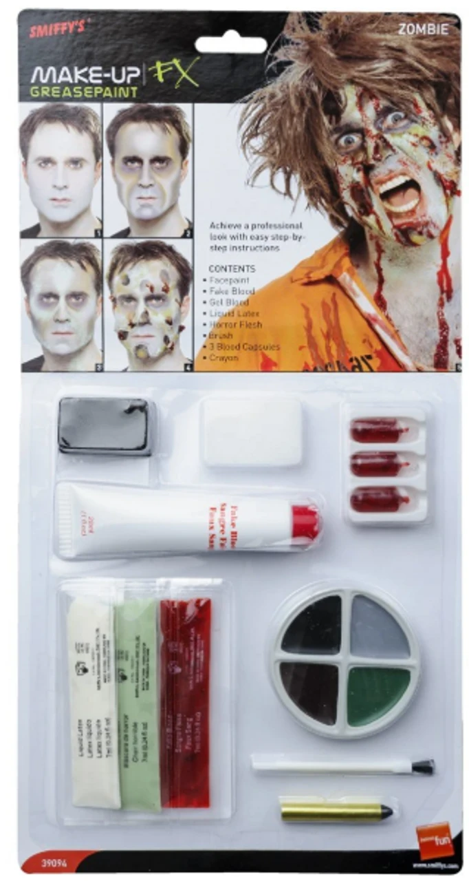 Complete Zombie Makeup Kit 3 Complete Zombie Makeup Kit