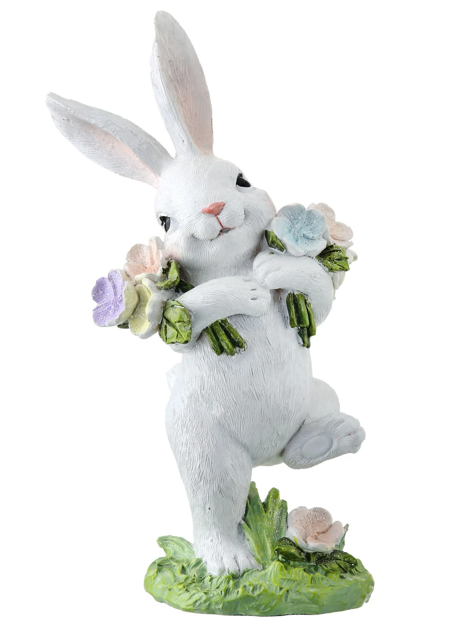 Skipping Bunny With Flowers 3 Skipping Bunny With Flowers