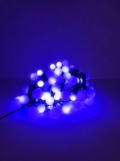Lumineo 120 LED Color Changing Cherry Lights Black Wire 11 Lumineo 120 LED Color Changing Cherry Lights Black Wire -Holiday Supplies blue 61959.1604691968
