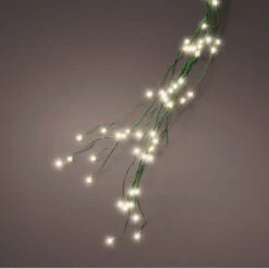 Lumineo Christmas Tree Micro LED Warm White Lights On Green Wire Easy Hang Loop For 7ft Tree -Holiday Supplies easy hang string lights warm white micro wire 06286.1669135862