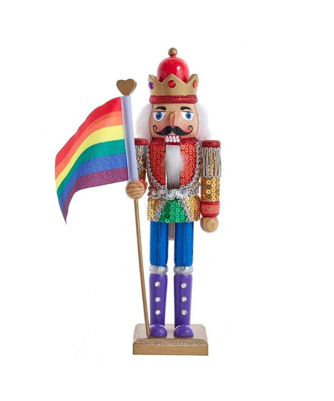 Kurt Adler 12" Gay Pride Nutcracker 3 Kurt Adler 12" Gay Pride Nutcracker