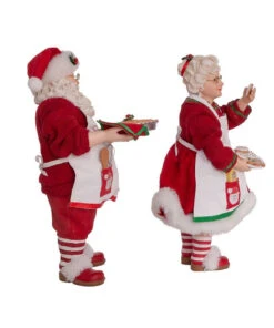 Kurt Adler 10.5" Fabriché™ Mr. And Mrs. Claus Dessert Set, 2-Piece Set 10 Kurt Adler 10.5" Fabriché™ Mr. And Mrs. Claus Dessert Set, 2-Piece Set -Holiday Supplies fa0146 02 79999.1628262943