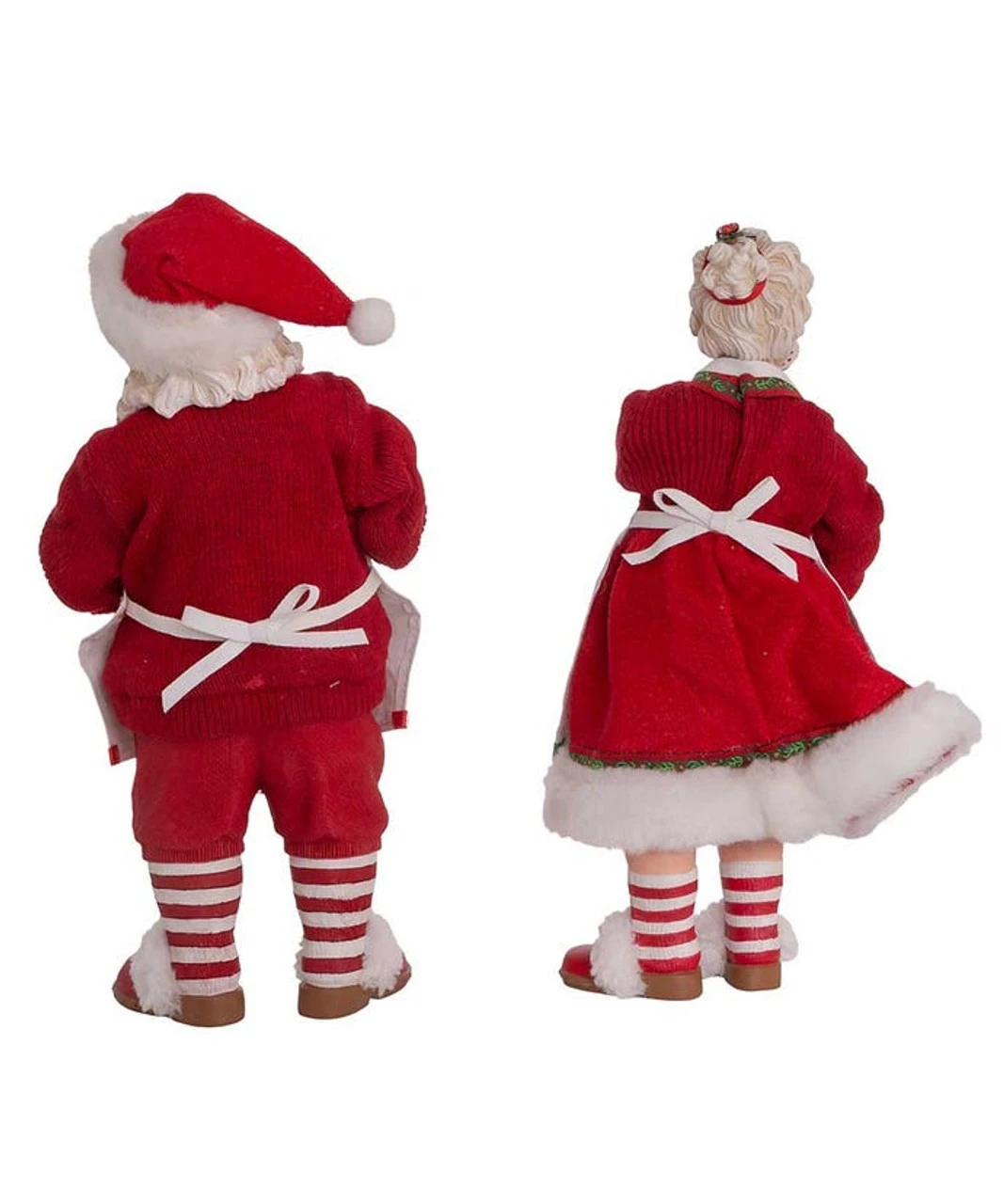 Kurt Adler 10.5" Fabriché™ Mr. And Mrs. Claus Dessert Set, 2-Piece Set 6 Kurt Adler 10.5" Fabriché™ Mr. And Mrs. Claus Dessert Set, 2-Piece Set - Image 4