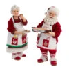 Kurt Adler 10.5" Fabriché™ Mr. And Mrs. Claus Dessert Set, 2-Piece Set 1 Kurt Adler 10.5" Fabriché™ Mr. And Mrs. Claus Dessert Set, 2-Piece Set -Holiday Supplies fa0146 12372.1628262941