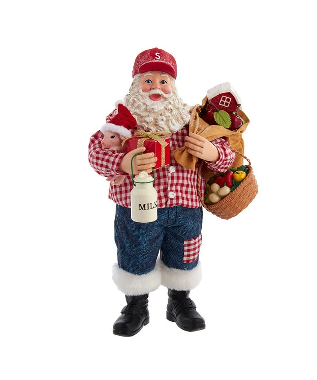 Kurt Adler 10.5" Fabriché™ Farmer Santa 3 Kurt Adler 10.5" Fabriché™ Farmer Santa