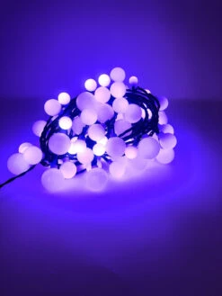 Lumineo 120 LED Color Changing Cherry Lights Black Wire 13 Lumineo 120 LED Color Changing Cherry Lights Black Wire -Holiday Supplies light blue 28408.1604691970
