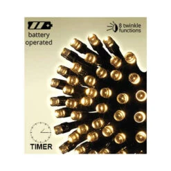 Lumineo 96 LED Warm White Twinkle Lights Black Wire 10 Lumineo 96 LED Warm White Twinkle Lights Black Wire -Holiday Supplies llumineo 96 led pic 4 58560.1541270805