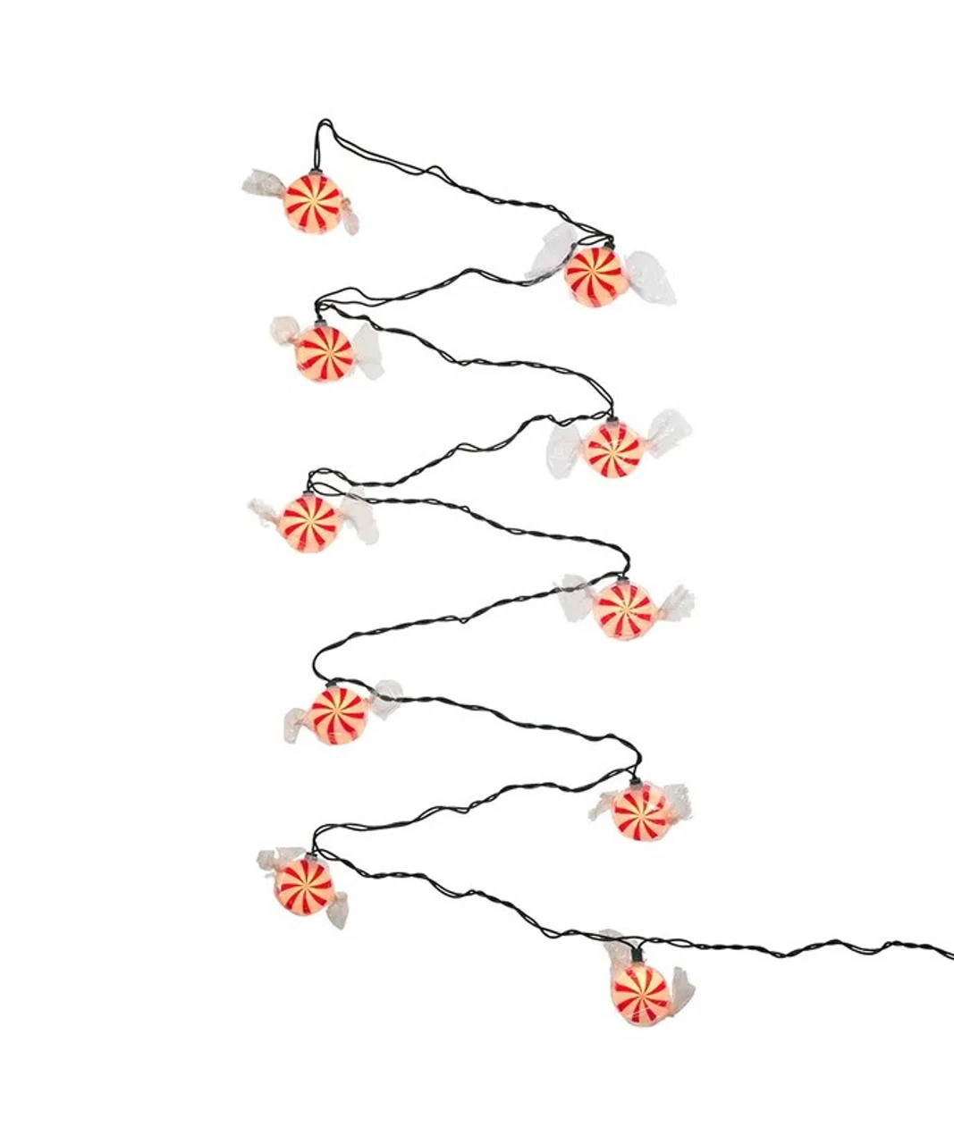 Kurt Adler UL 10-Light Peppermint Candy Light Set 4 Kurt Adler UL 10-Light Peppermint Candy Light Set - Image 2