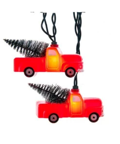 Kurt Adler Red Pick-Up Truck Novelty Light Set